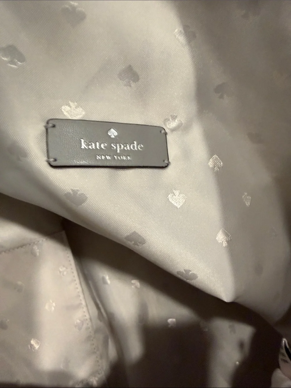 Kate Spade Nylon Tote and Wristlet in Light Taupe